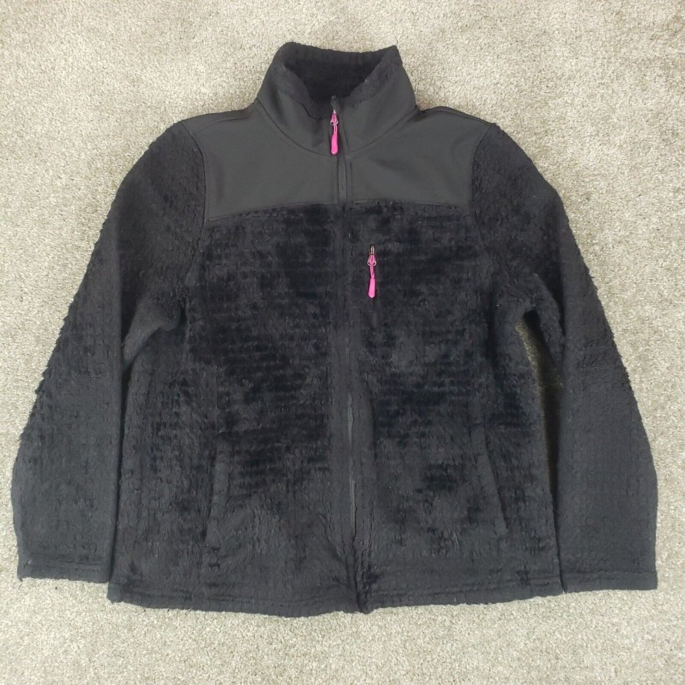 MADE FOR LIFE Jacket Medium M Womens Black Light Long Sleeve Full ZIp